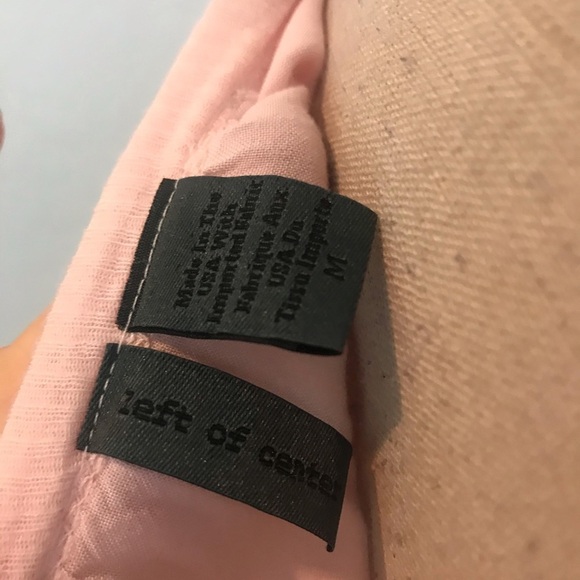 Anthro Left Of Center Asymmetric Blush Pink Tee - Picture 3 of 5